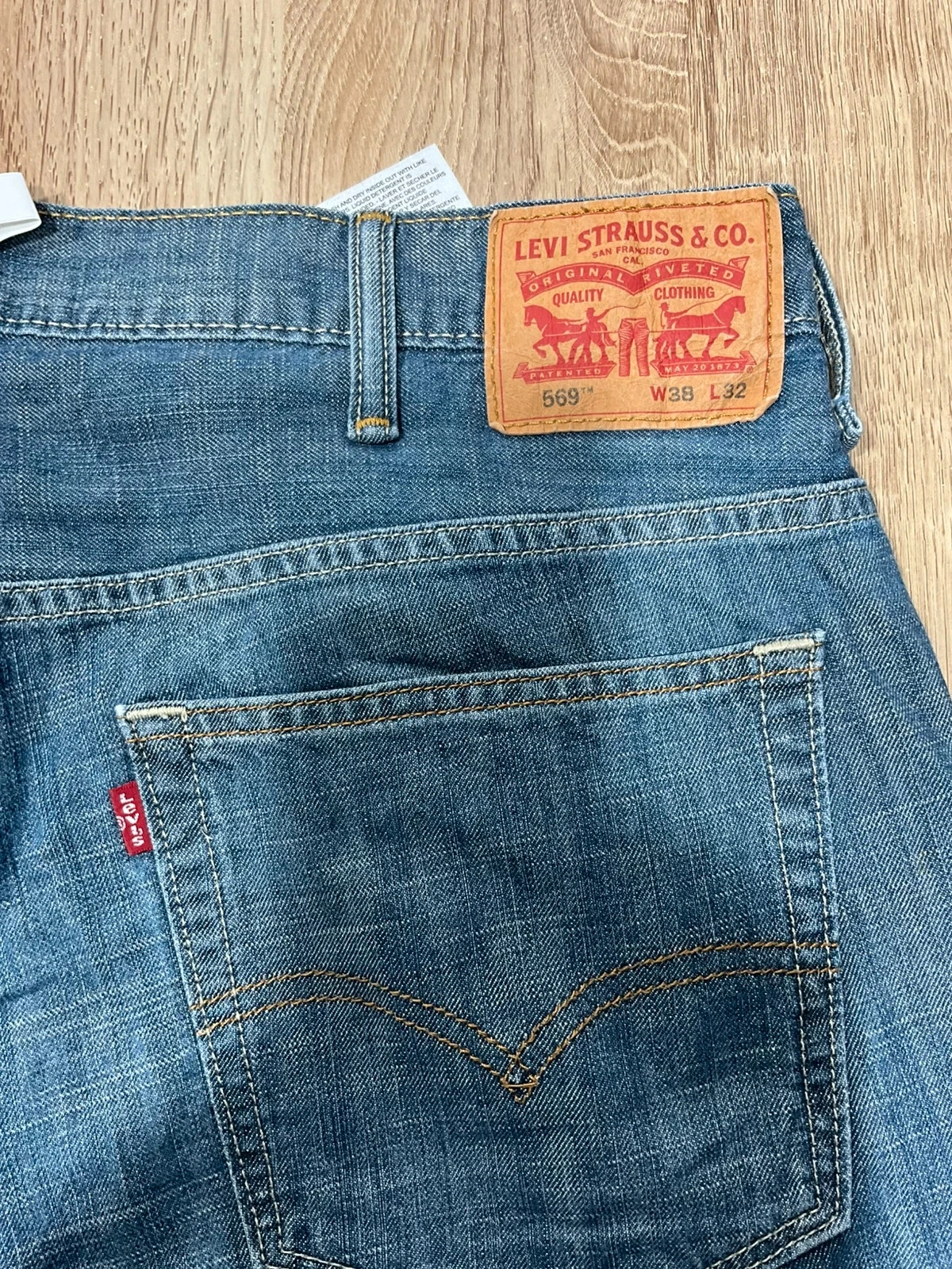 Jean Levi's 569 Loose Straight W38 L32 Vintage Bleu Délavé lvh 192 – photo 10